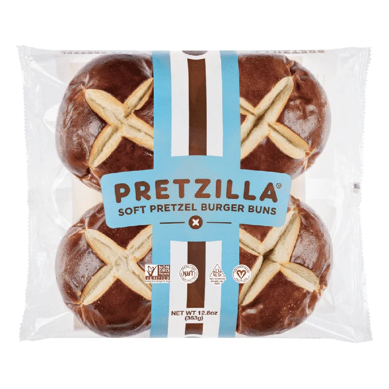 - Rabbit grass rack to prevent waste food boxPretzilla Soft Pretzel Burger Buns - 363g