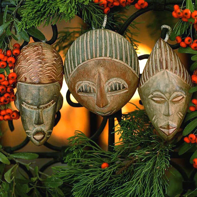 - Pet monitor with cameraThree Kings African Wood Christmas Ornaments (Set of 3)