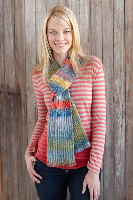 - ​​Christmas pet Christmas clothingSmooth Sailing Ribbed Scarf Pattern (Knit)