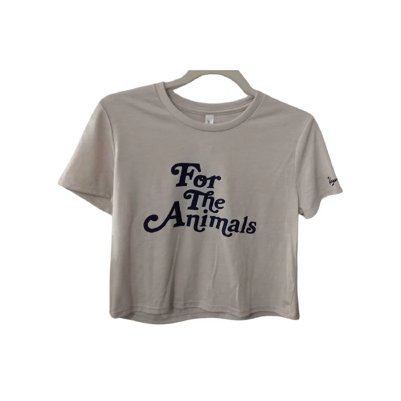 - Remote interactive pet feederVegan Power Co 'For The Animals' Cropped Tee