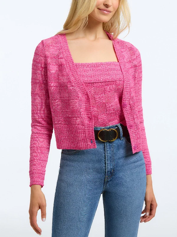 Bella: Basket Weave Stitch Cardigan