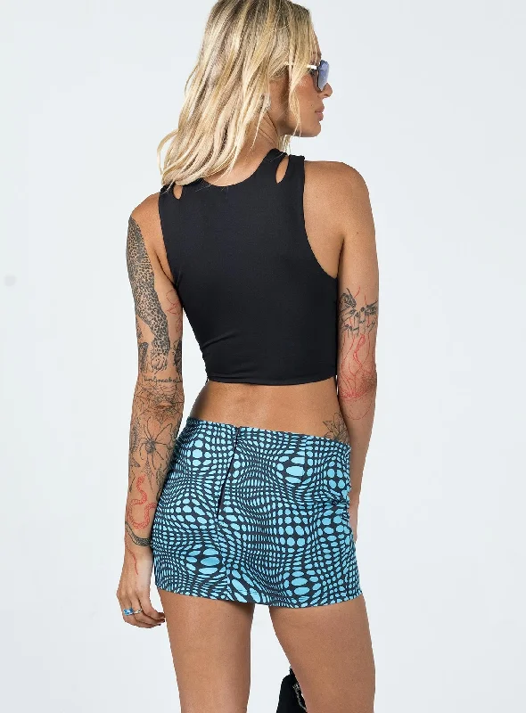 Motel Ina Skirt Optic Polka Blue