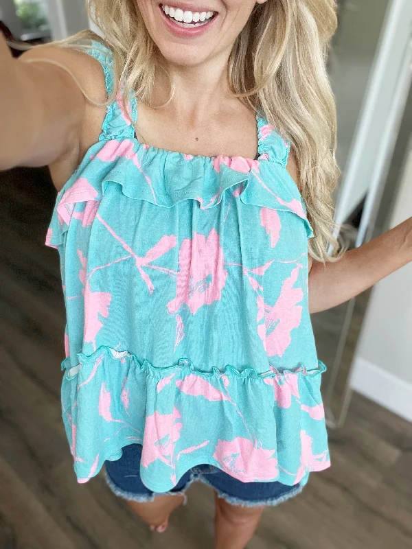 Pretty Appealing Ruffle Detail Tank