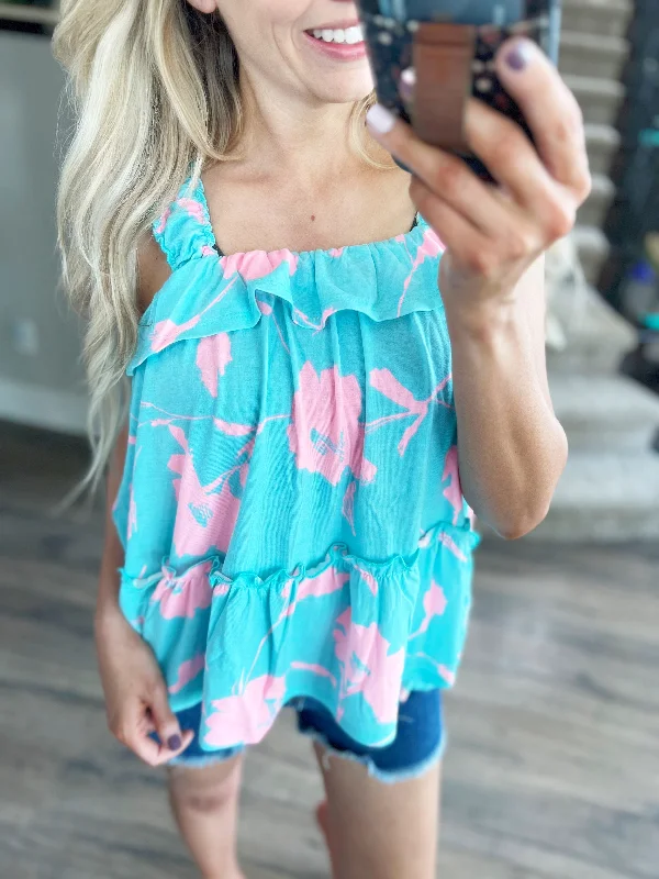 Pretty Appealing Ruffle Detail Tank