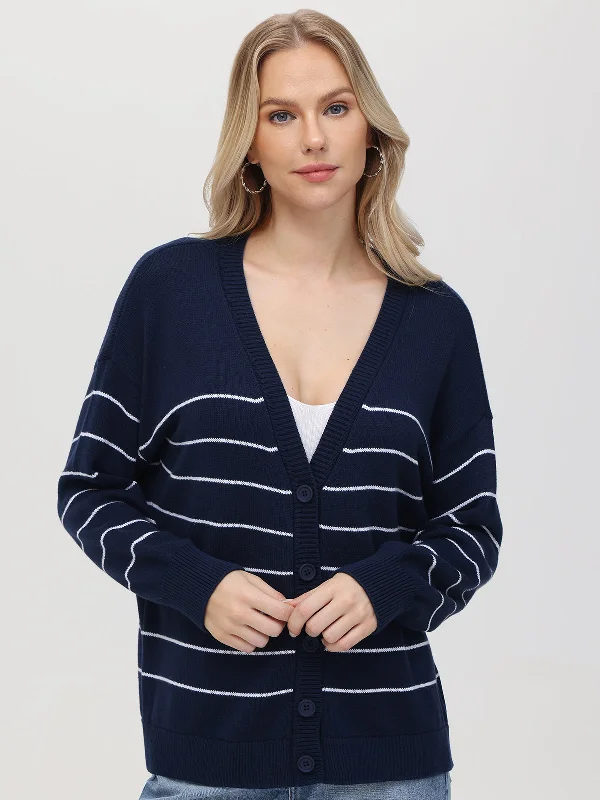 Sarah: Relaxed Stripe Cardigan