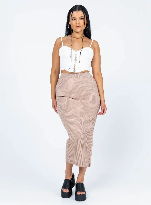 Tanna Midi Skirt Mushroom