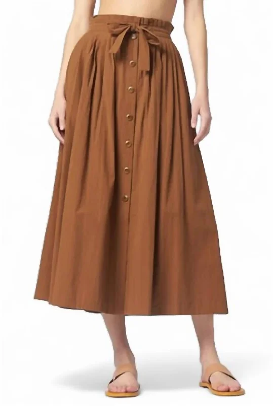 The Treeline Skirt In Suntan