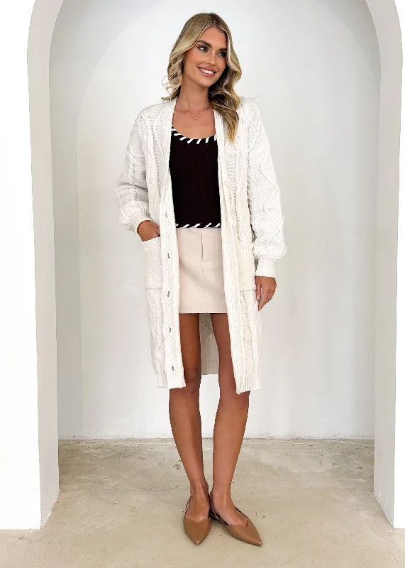 Trastra Cardigan - Ivory