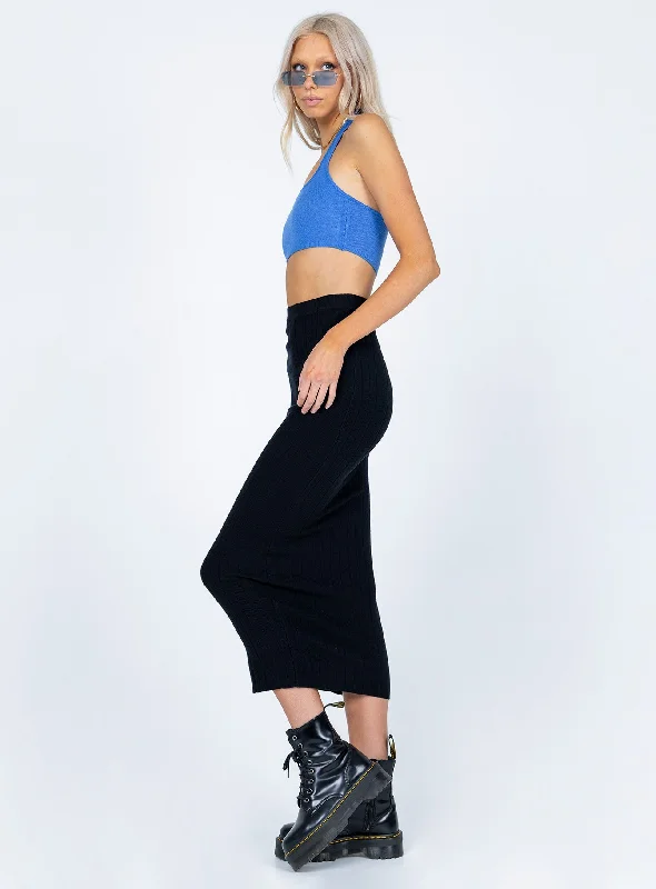 Zyler Maxi Skirt Black