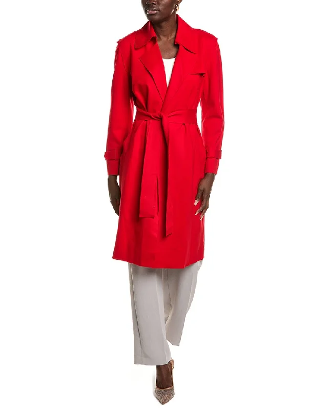 Anne Klein Long Trench Jacket