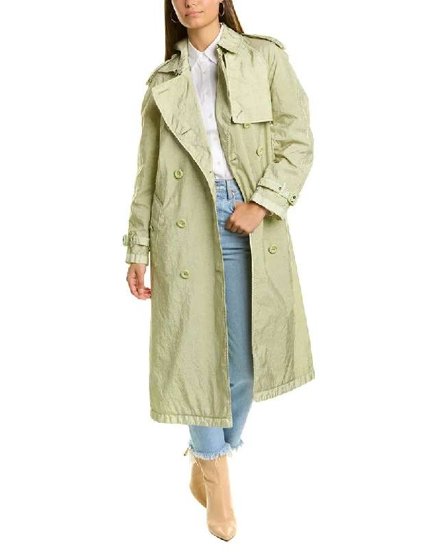 Burberry Garment Dyed Nylon Trench Coat