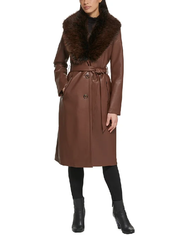 Kenneth Cole Belted Trench Coat