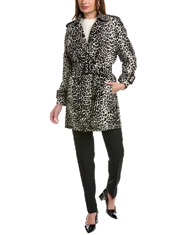 Michael Kors Collection Leather Trench Coat