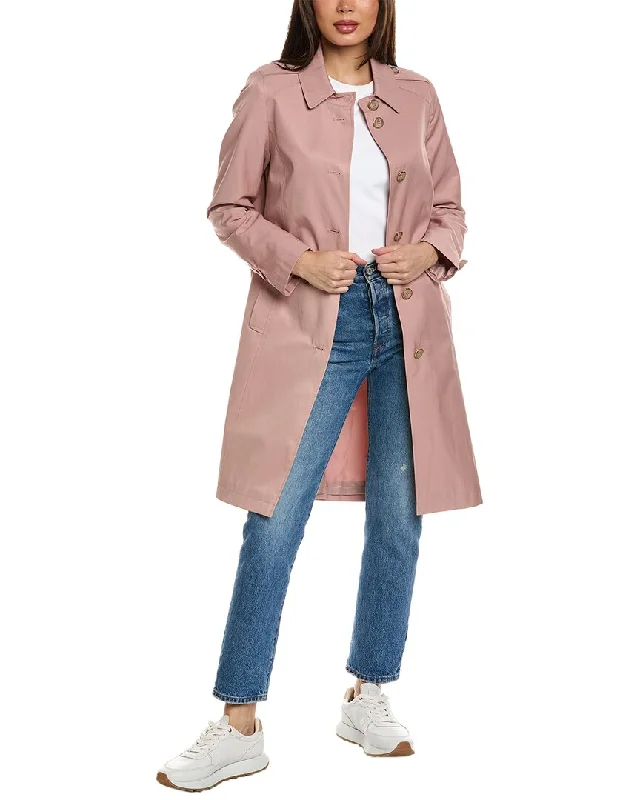 Via Spiga Button Back Trench Coat