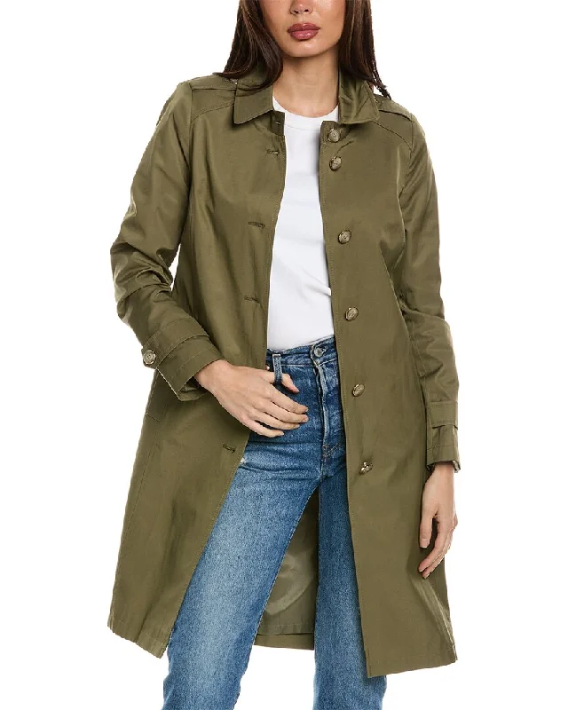 Via Spiga Button Back Trench Coat