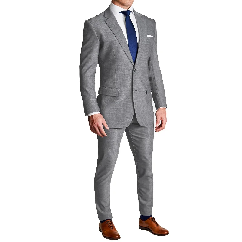 Athletic Fit Stretch Blazer - Heathered Grey