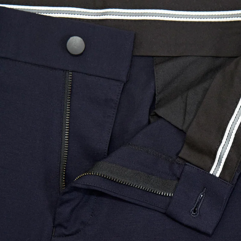 Athletic Fit Stretch Suit Pants - Navy