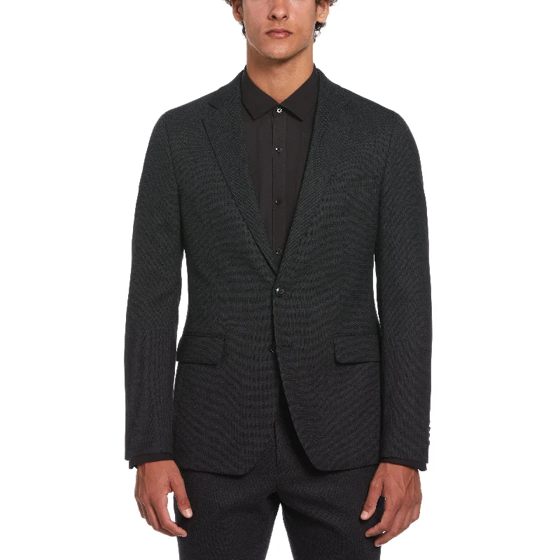 Charcoal Birdseye Suit Jacket