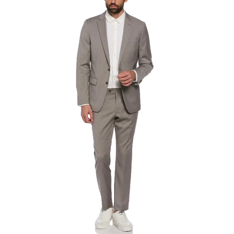 Sandstone Wool Blend Two Piece Suit