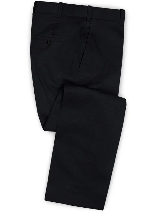 Dark Navy Blue Tailored Chinos