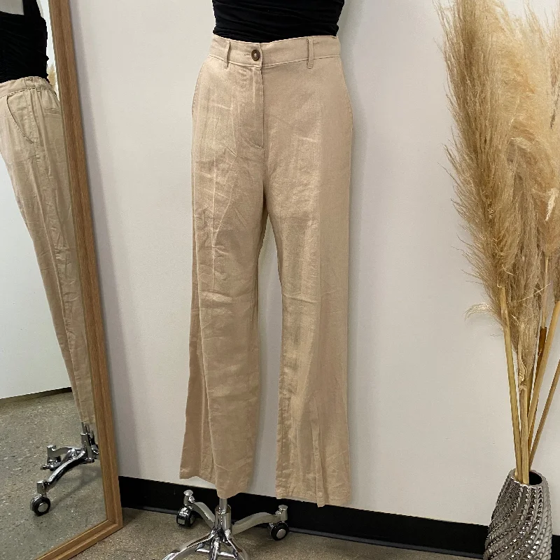 Linen Pants-Khaki