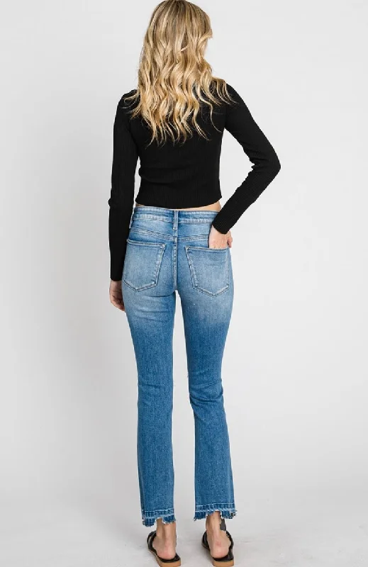 Petra Mid Rise Straight Jean