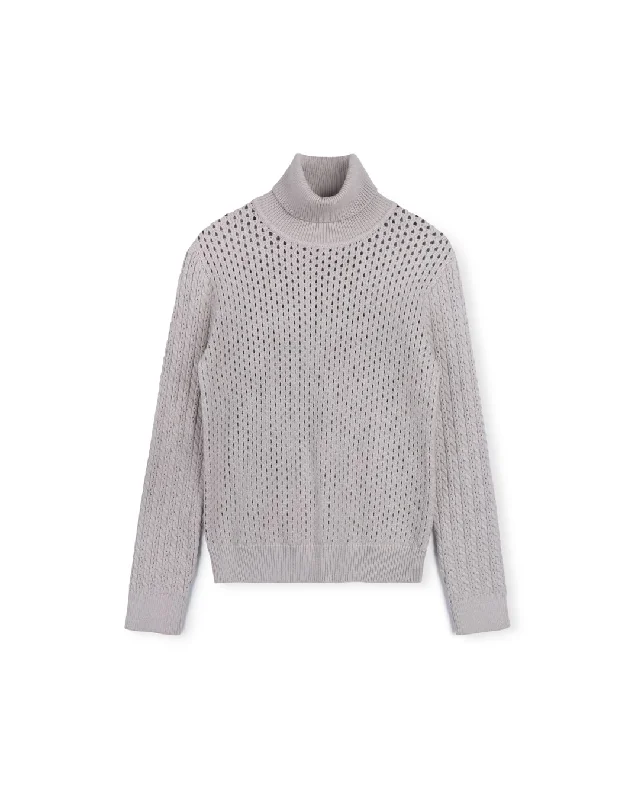 Diamond Knit Turtleneck