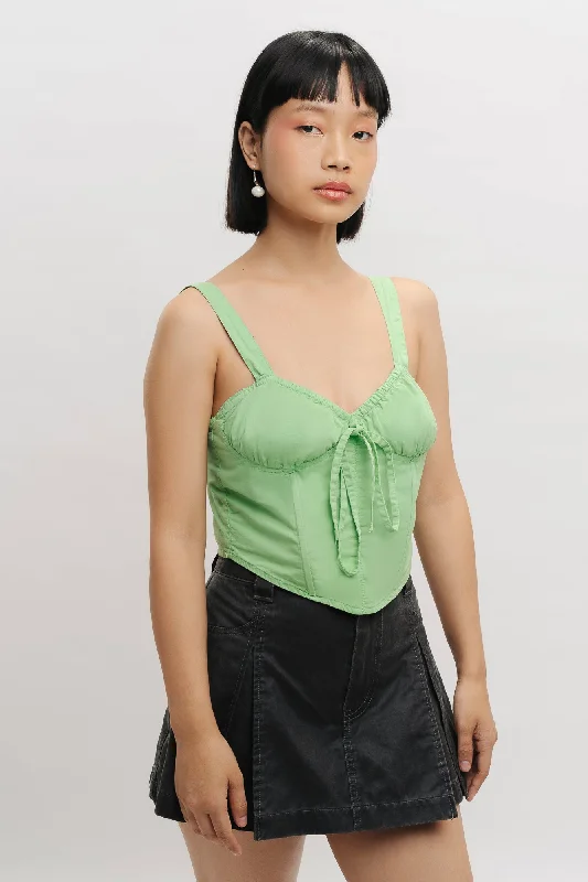 Pastel Green Push Up Top