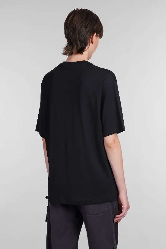 T-Shirt in black cotton