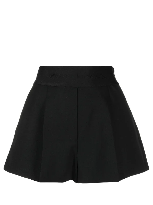 High Waisted Tailored Short In Wool