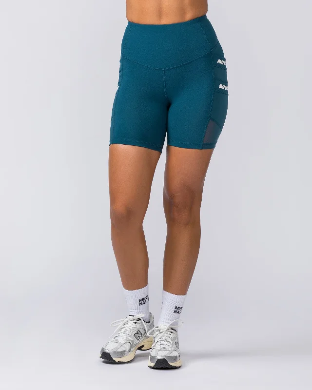 Amplify Pocket Bike Shorts - Tidal Teal