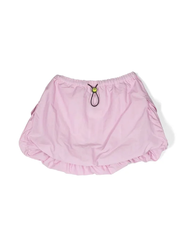 Skirt in rose-pink polyamide