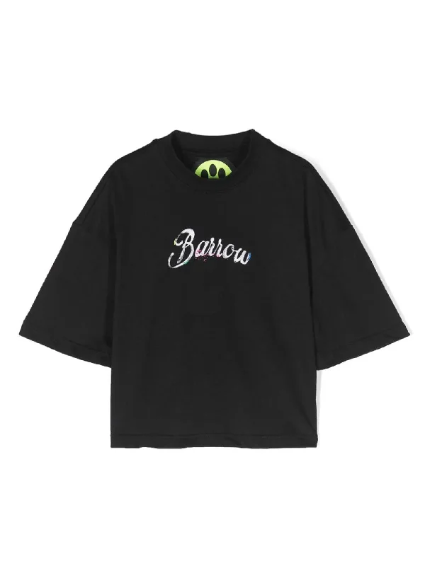 T-Shirt in black cotton