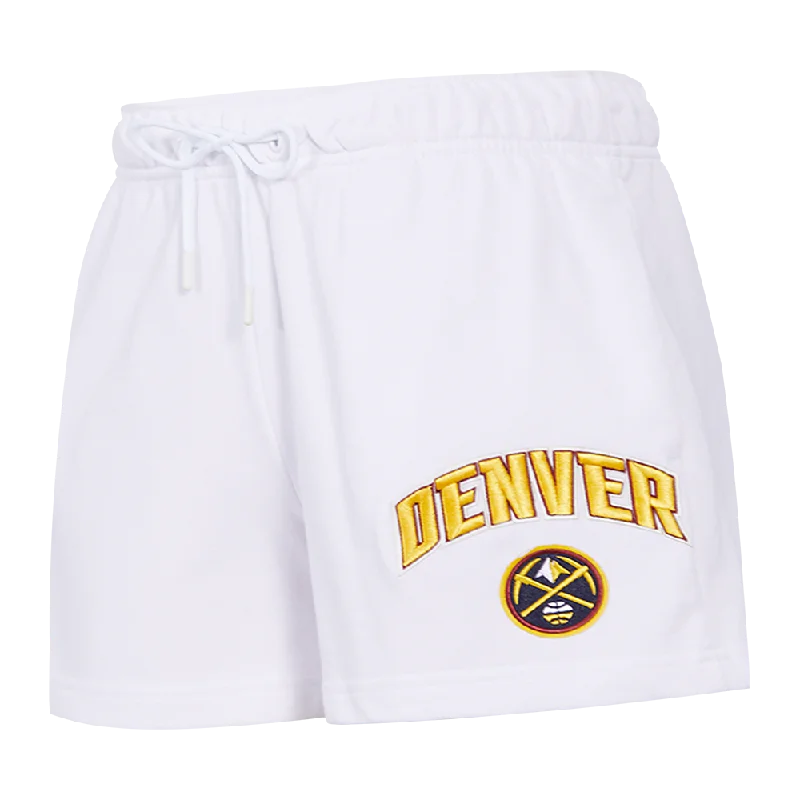 NBA DENVER NUGGETS CLASSIC WOMEN'S FLC SHORT (WHITE)