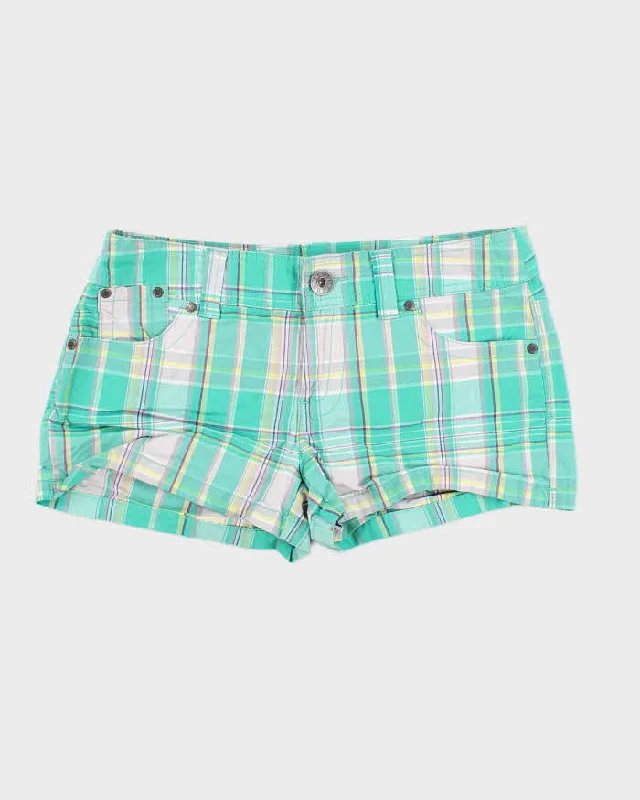 Guess Checked Low Waisted Shorts - W30