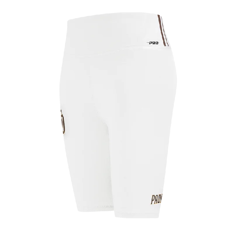 MLB SAN DIEGO PADRES CLASSIC WOMEN'S CTN BIKE SHORT (WHITE)