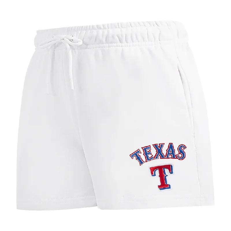 MLB TEXAS RANGERS CLASSIC WOMEN'S FLC SHORT (WHITE)