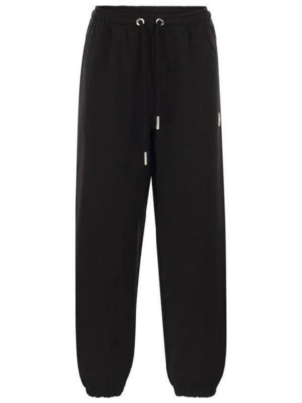 Logo Patch Track Pants Black