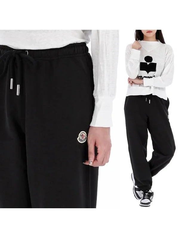 Logo Patch Track Pants Black