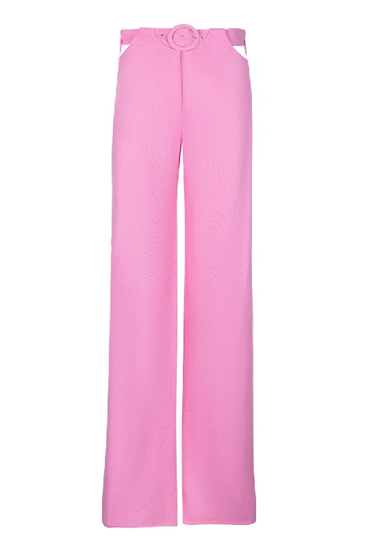 PINK CUTOUT PANTS