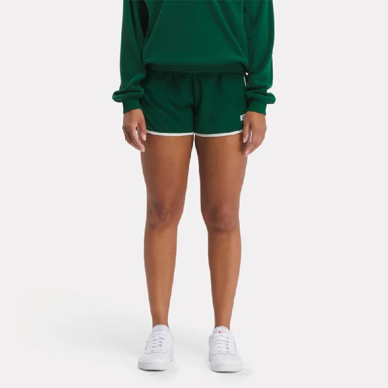 Reebok Apparel Women Classics Court Sport Shorts DRKGRN