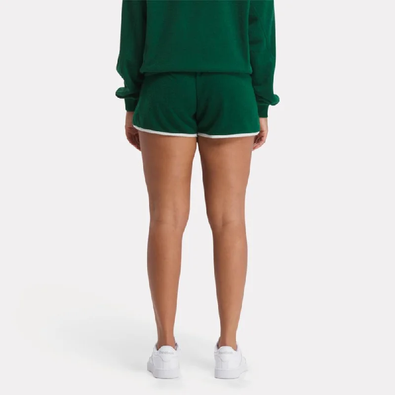 Reebok Apparel Women Classics Court Sport Shorts DRKGRN