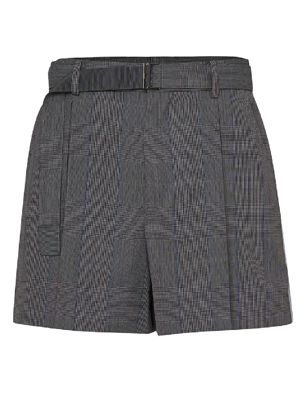 Chalk Stripe Glencheck Shorts