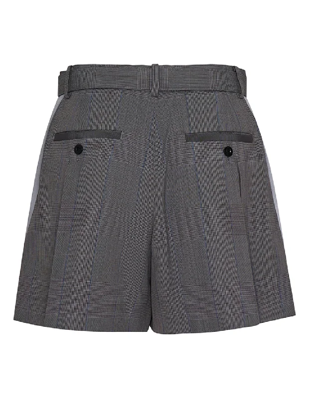 Chalk Stripe Glencheck Shorts