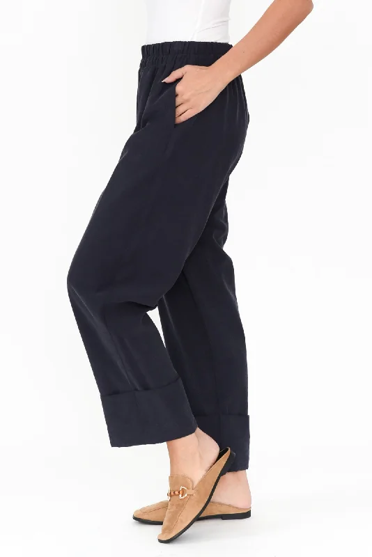 Seria Navy Cuff Pants