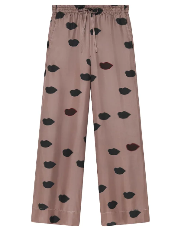 Lips Print Pajama Trousers