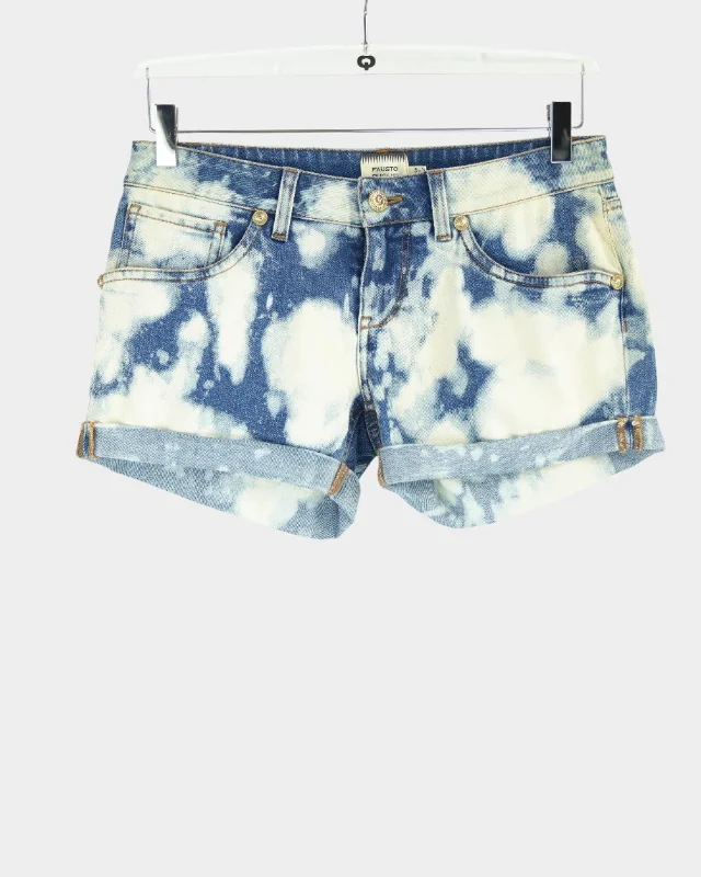 Tie-dye Denim Shorts