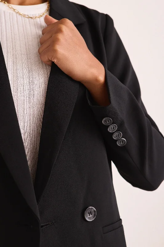 Mission Black Soft Crepe Blazer