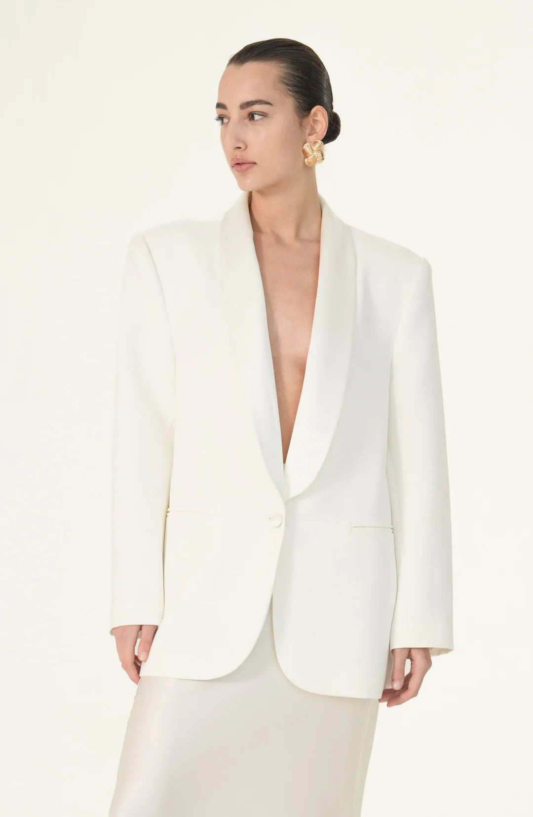 Ronny Kobo Everlan Blazer Off White