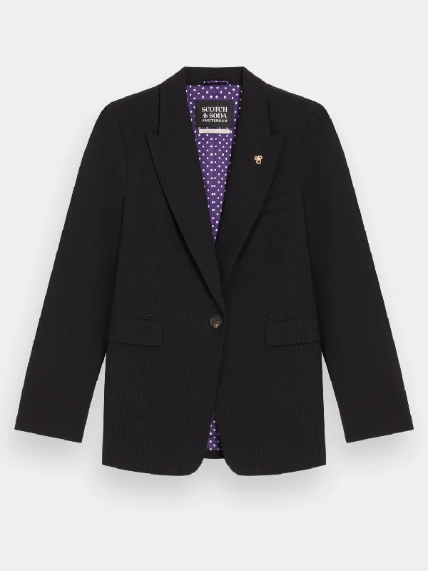 Single-breasted tailored blazer